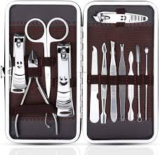 Zacro Coupe Ongles Inoxydable - Kit Manucure et Pédicure Essentiel