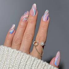 Autocollants Stiletto Acrylique Colorée pour Ongles