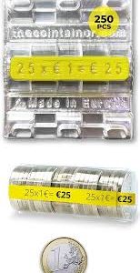 Rouleau de Monnaie Organisé - 250 unités pour un rangement optimal