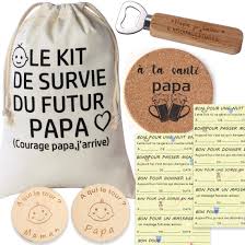 Survie Futur Pochette Jeton Décision - Idée Cadeau Parfaite pour Papa