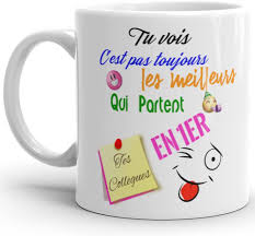 Mug Humour Démission - Le Cadeau Parfait pour vos Collègues
