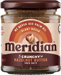 Beurre de noisette crunchy Meridian - Le goût authentique de la nature