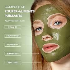 Masque Visage Superaliments Argile Verte - Soin Naturel pour Votre Peau