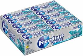 Chewing Freedent White Menthe Dragées - Fraîcheur Longue Durée