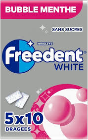 FREEDENT WHITE Chewing Gum - Fraîcheur Éclatante