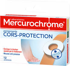 Pansements Mercurochrome pour Cors aux Pieds - Confort et Protection