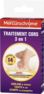 Traitement efficace contre les cors des pieds - Mercurochrome