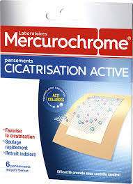 Pansements Cicatrisation Active Mercurochrome - Soins Efficaces pour vos Blessures