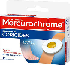 Pansements Coricide Mercurochrome - Soin rapide et efficace
