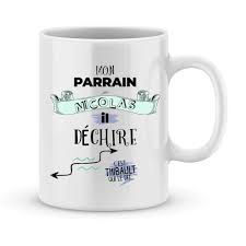 Tasse Parrain Personnalisée avec Votre Prénom - Un Cadeau Unique