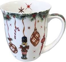 Mug Noël en Porcelaine Fine - Casse Noisette