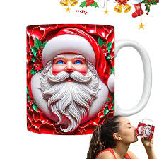 Tasse de Noël Peinte En Céramique - L'Esprit Festif dans Votre Tasse
