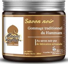 Gommage Savon Noir Traditionnel Naturel - Éclat de Peau