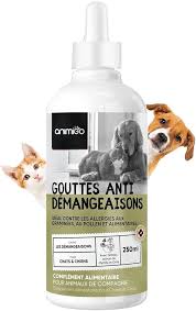 Animigo Gouttes Démangeaisons Naturel Euphraise - Soulagement Naturel pour Chiens