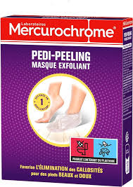 Mercurochrome Masque Exfoliant Pedi Peeling Paire - Soin des Pieds