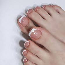 Ballerine Acrylique Couverture Complète Autocollants - Faux Ongles Pieds Élégants