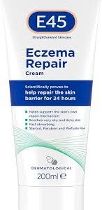 Crème E45 Réparation Eczéma - Soin Intense pour Peaux Sensibles