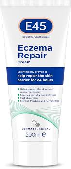 Crème E45 Réparation Eczéma - Soin Intense pour Peaux Sensibles